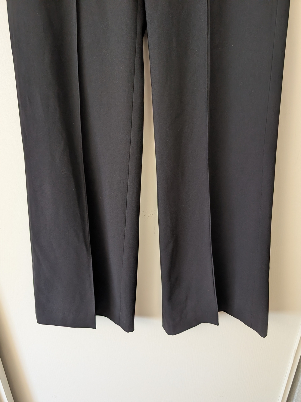 Alice + Olivia Womens 0 Black Wide Leg Dress Pants Trousers Minimalist Classic - Picture 2 of 8